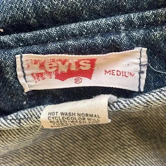 Vintage Levi’s Orange Tab Denim Chore/Safari Jacket Double Vented Size Medium - Picture 5 of 5